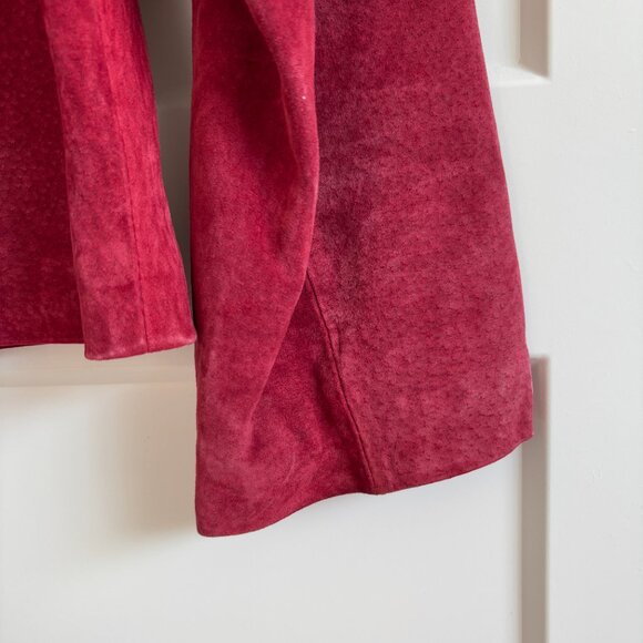 Christopher & Banks Lined, Red, Pig Leather Jacket, Large - Picture 10 of 10